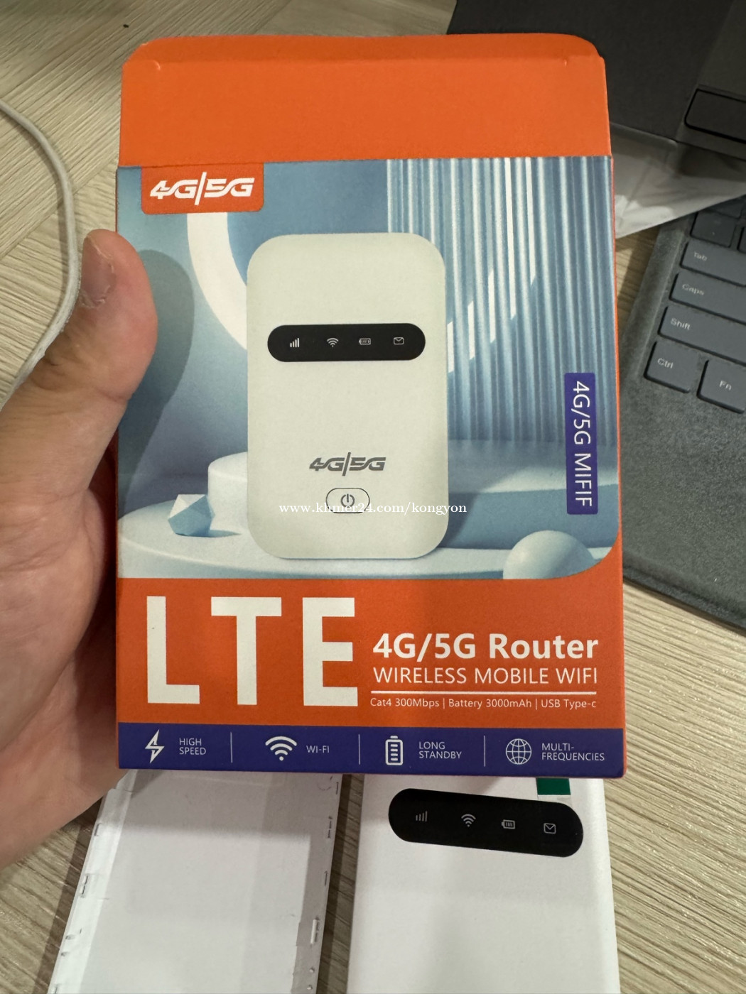Modem Wifi ប្រេីស៊ីម ភ្ជាប់បានច្រើន ទូរសព្ទ ថ្ម3000 mAh អាប្រេីបានរហូតដល់14h