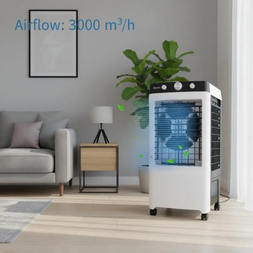 Air Cooler 130W, 20L Water Cooling, Powerful Fresh Air ❄️កង្ហារត្រជាក់ កម្លាំង 130W ចំណុះ 30L