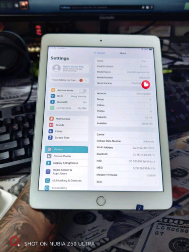 iPad (6th generation) 32g / ប្រេី sim+WiFi សុំណុំហ្សុីនទាំងអស់ លក់តំលៃក្រោមទីផ្សារនៅកម្ពុជា 90$ ដាច់