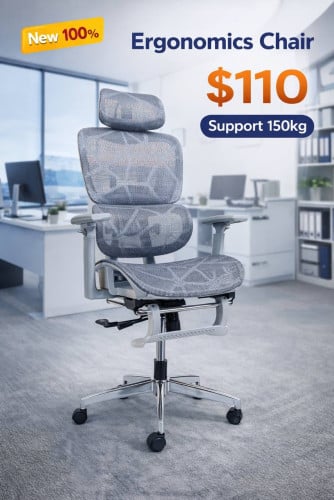 Premium Ergonomic chair available in stock
