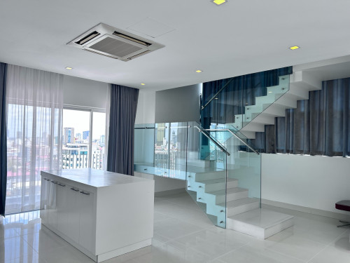 Penthouse size 339sqm price:$4000Price is nego_Location- Toul Tompong Market (Russian Market)