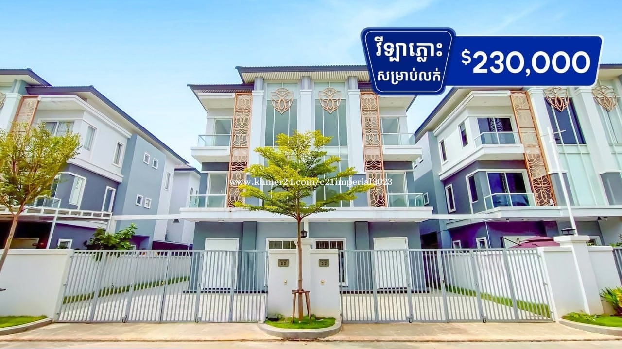 Twin villa for sale at borey varina sensok