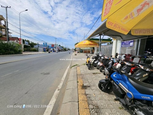 ដីឃ្លាំងលក់ ផ្លូវជាតិលេខ2 10 × 35 ប្លង់រឹង ( ម្ចាស់ផ្ទាល់ ) 450000$ ចរចារ