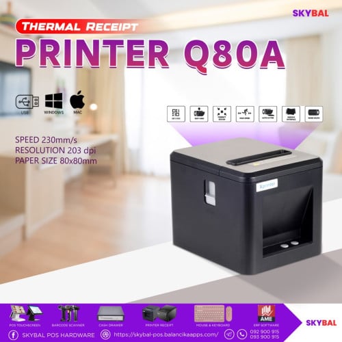 ម៉ាសុីនព្រីនវិក្កយបត្រ printer XPrinter-Q80A