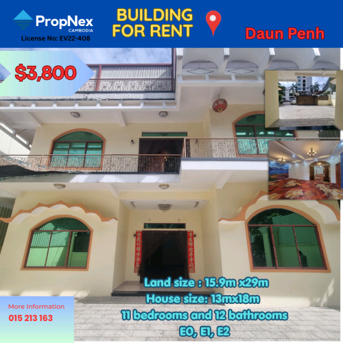 🏢 New Building for Rent – Daun Penh