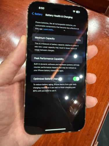 14 Pro Max សំនុំសុីន100%ទេីបមកដល់​ LL/A (sim locked)