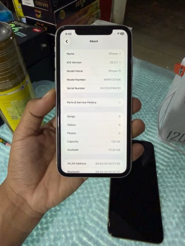 IPhone 11 128GB អេក្រង់ហ្សុីន🔋Zin 92% អត់ស្កេន តួរស្អាត98%