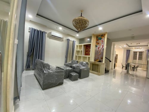 Twin Villa for rent at Borey Orkide 2004