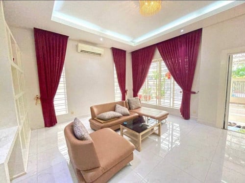 Twin Villa for rent at Borey Orkide 2004