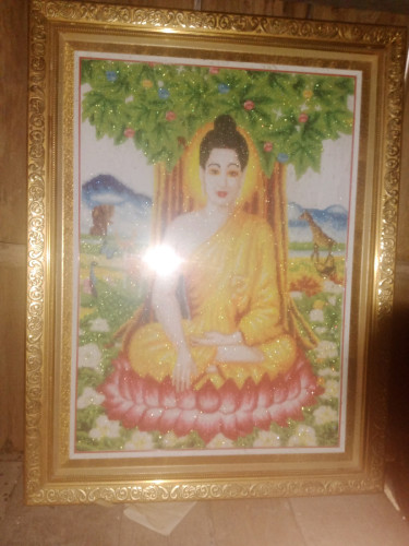 រូបចាក់ហើយដៃទឹកដៃល្អរូបព្រះពុទ្ធមានសុំស្រាប់ទំហំ 49 គុណ 61