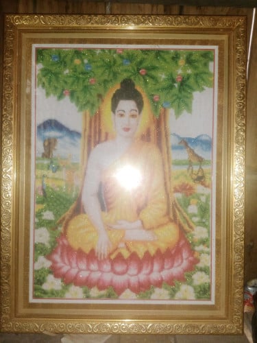 រូបចាក់ហើយដៃទឹកដៃល្អរូបព្រះពុទ្ធមានសុំស្រាប់ទំហំ 49 គុណ 61