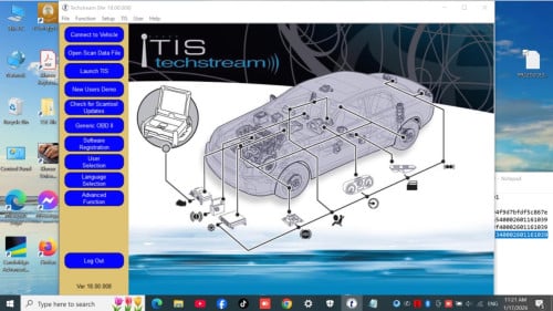 កម្មវិធី Toyota Techstream v.18