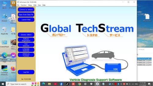កម្មវិធី Toyota Techstream v.18