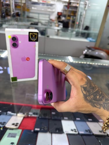 iPhone 16 Plus Pink X/A HD128GB Phone Condition 98% 🔋92% , ដូរអេក្រង់ហ្ស៊ីនក្រុមហ៊ុន