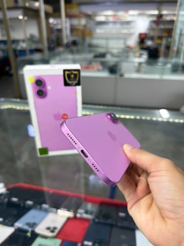 iPhone 16 Plus Pink X/A HD128GB Phone Condition 98% 🔋92% , ដូរអេក្រង់ហ្ស៊ីនក្រុមហ៊ុន