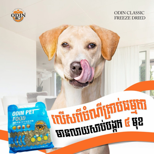 Resell ចំណីគ្រាប់Odin 9កញ្ចប់= 29$ 1.5kg