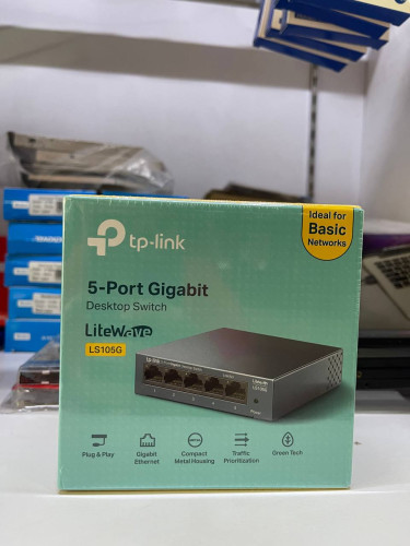 Switch TP-Link 5-Port 10/100/1000Mbps Gigabit LS105G $13