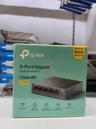 Switch TP-Link 5-Port 10/100/1000Mbps Gigabit LS105G $13