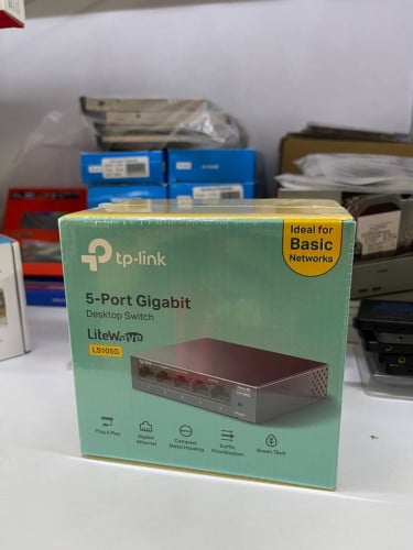 Switch TP-Link 5-Port 10/100/1000Mbps Gigabit LS105G $13