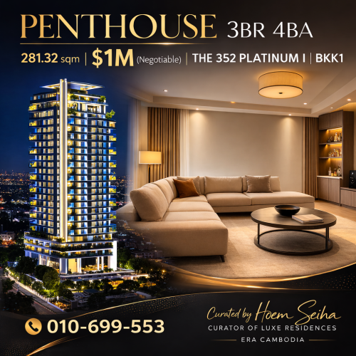 Two Penthouses. One Decision. About $1M to $1.147M for 3BR/4Ba 281 sqm. One Is Yours.