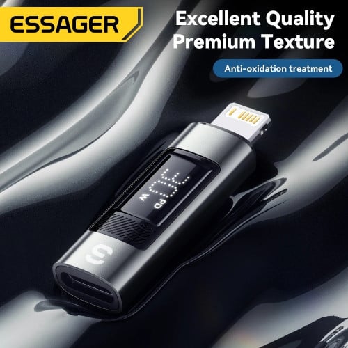 Aluminum Type C to Lighting OTG Adapter Digital Display