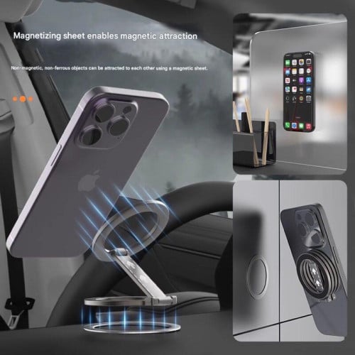 Metal Double Magnetic Cell Phone Ring Holder