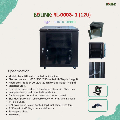 Rack Sever Cabinet 12U- Have 2 Size
