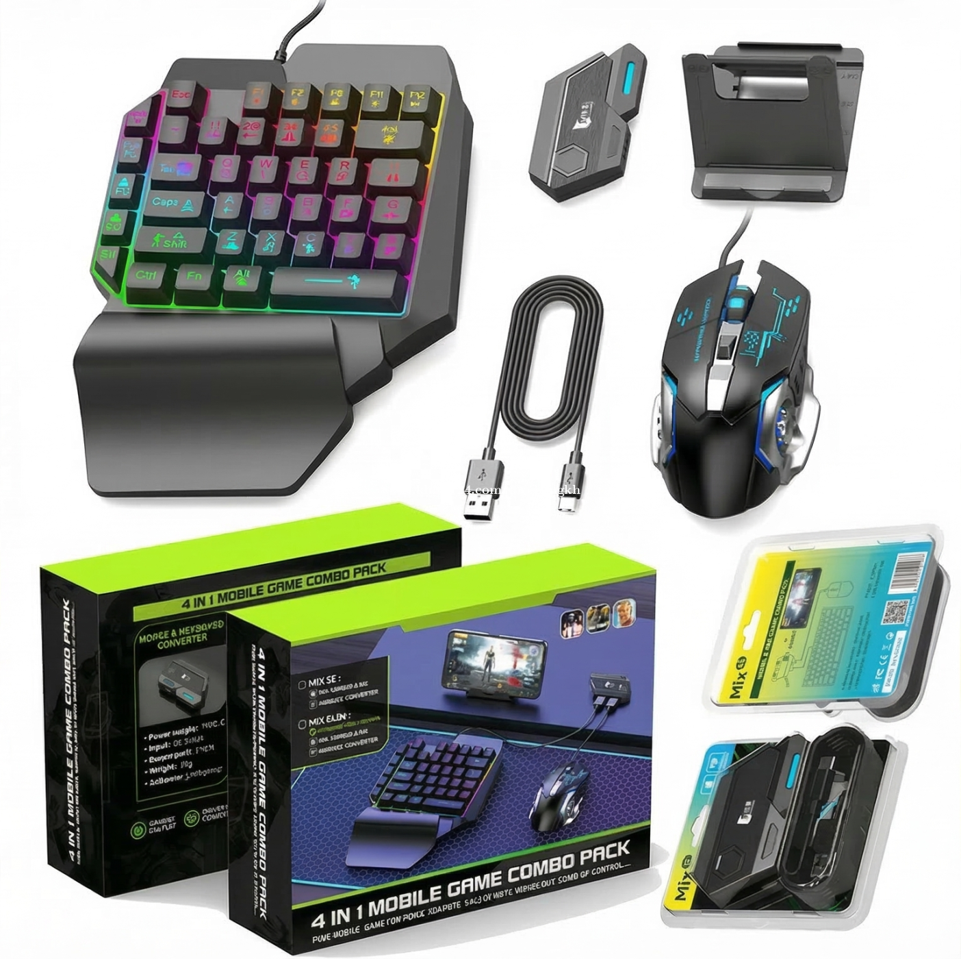 ឈុត Keyboard & Mouse Gaming ភ្ជាប់ Bluetooth លេងលើទូរស័ព្ទ តម្លៃត្រឹមតែ 23$ ប៉ុណ្ណោះ! 💥