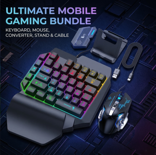 ឈុត Keyboard & Mouse Gaming ភ្ជាប់ WIRELESS លេងលើទូរស័ព្ទ តម្លៃត្រឹមតែ 23$ ប៉ុណ្ណោះ! 💥