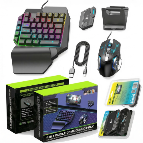 ឈុត Keyboard & Mouse Gaming ភ្ជាប់ Bluetooth លេងលើទូរស័ព្ទ តម្លៃត្រឹមតែ 23$ ប៉ុណ្ណោះ! 💥