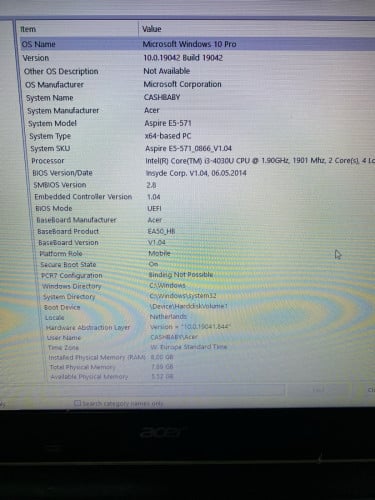 Acer Aspire E5-571