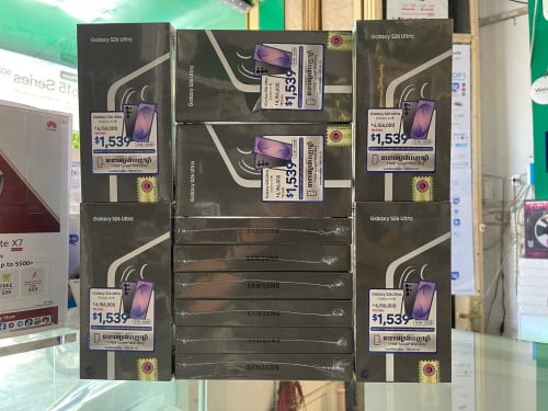 Galaxy S26 Ultra Ram12G/256GB ថ្មីប្រអប់ធានាក្រុមហ៊ុនត្រឹមត្រូវ1ឆ្នាំតម្លៃពិសេសជូន