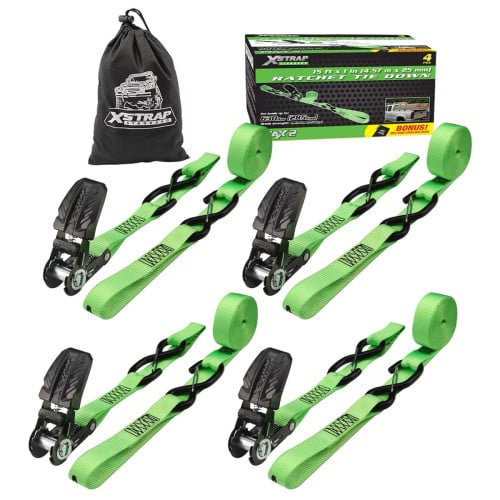 Heavy duty straps ratchet straps x4