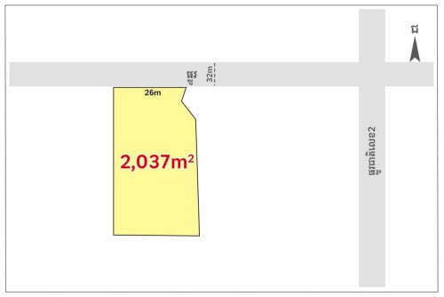 Land for Sale along 32m wide road, near Ring Road 3