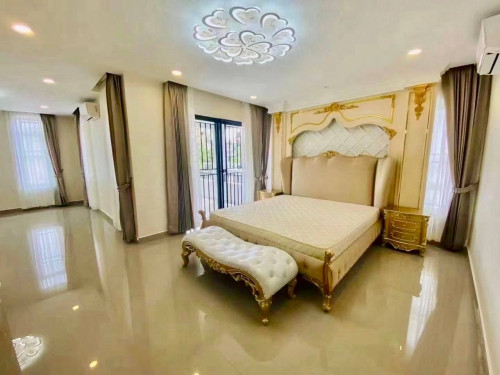 Luxurious 6 Bedrooms Queen Villa for RENT in Borey Chip Mong 60M near New Airport