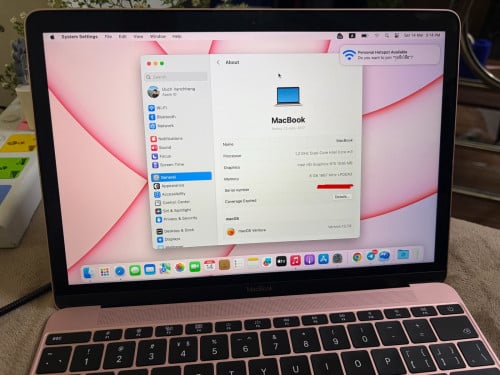 MacBook Retina Display 12inch, RAM 8G, intel core m3