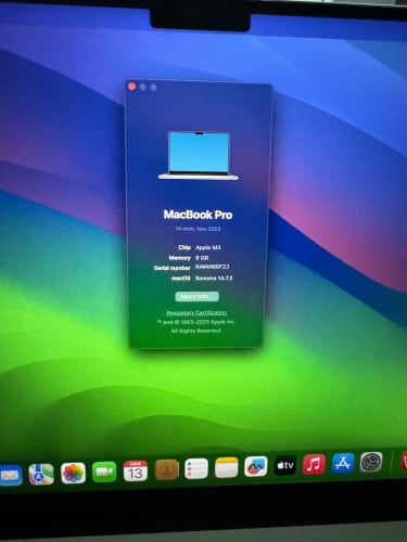 MacBook Pro 14inch M3 Ram8 G 512G