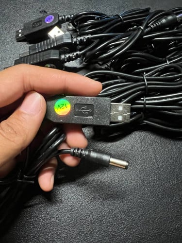 ខ្សែ​បង្កើន​ថាមពល USB DC 5V ទៅ DC 12V Step UP Module USB Converter Adapter Cable Plug