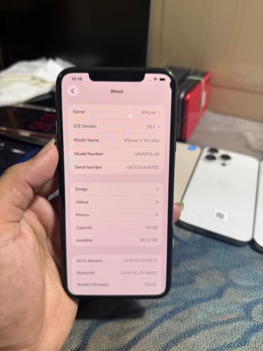 iPhone 11 Pro Max 64G សំណុំសុីន លក់175$