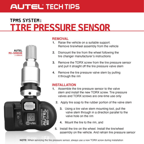 New Autel TPMS sensor (2 in 1)