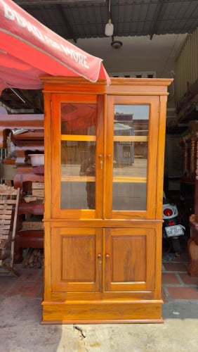 ទូដាក់សៀវភៅ ឈើសក្រម ក្នុងស្តុក មុខ 1ម កម្ពស់ 2ម ជម្រៅ 45 ជាប្រភេទឈើសក្រម 3##$ ?
