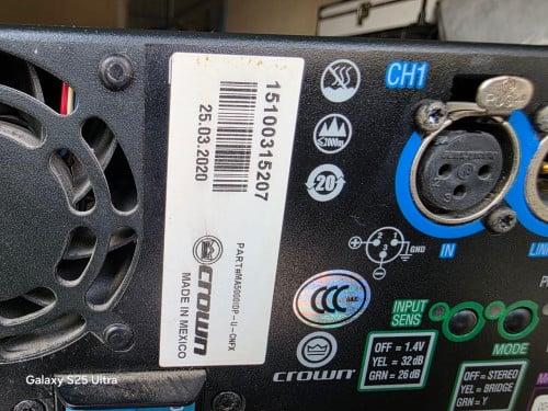 អាំភ្លីក្រុមហ៊ុន Nano Sound Crown Macro Tech 5000i
