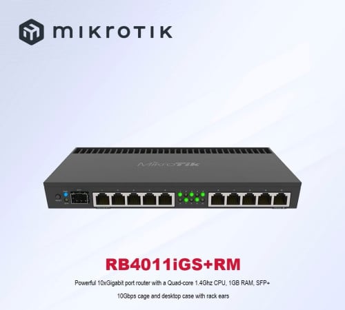 MikroTik RB4011 Series តម្លៃក្រោមទីផ្សារ $90