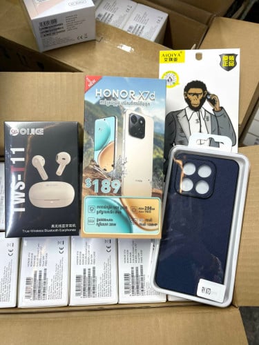 Honor X7d (256GB) និង (512GB) ថ្មីធានា1ឆ្នាំ
