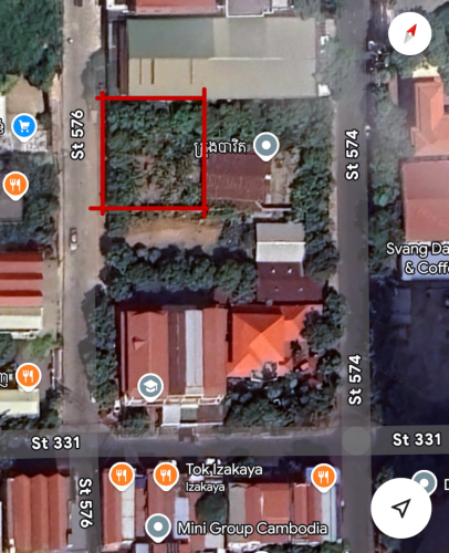 Land for rent in Toul Kork behind Indradevi High School