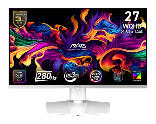 MSI MAG 272QPW QD-OLED X28 gaming monitor.