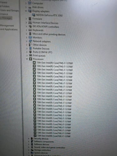 PC i7-13700F/32GB/M.2 256GB+M.2 1TB/RTX 3060-12GB/MB Gigabyte B760
