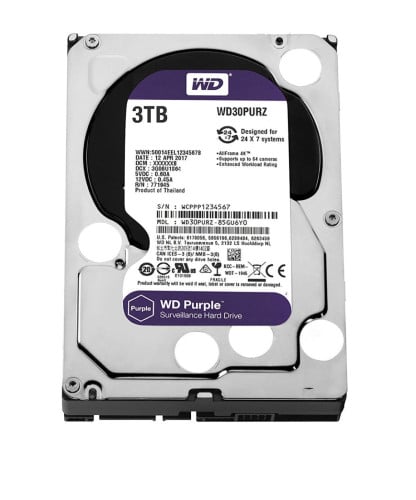 WD Purple 3TB Surveillance Hard Disk Drive