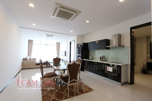 Western Style 1 Bedroom Serviced Apartment For Rent in Daun Penh