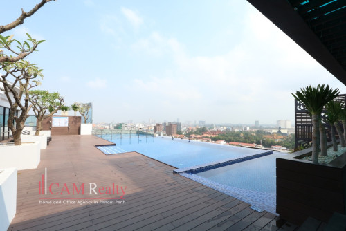 Western Style 1 Bedroom Serviced Apartment For Rent in Daun Penh